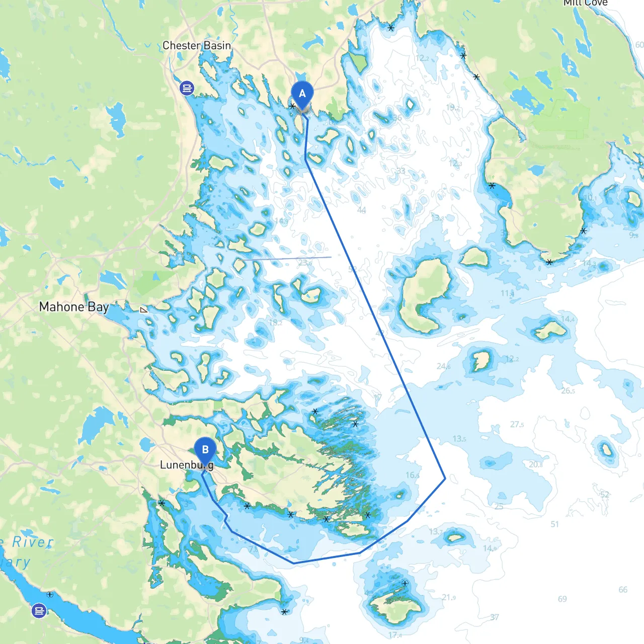 Chester to Lunenburg