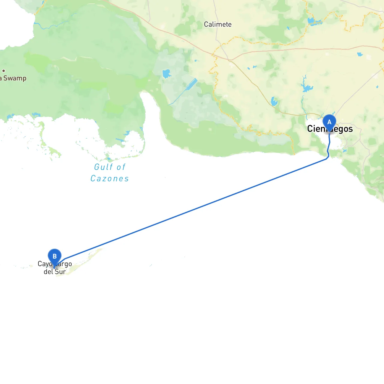 Cienfuegos to Cayo Largo
