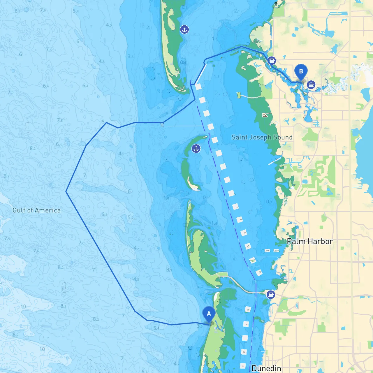 Clearwater to Tarpon Springs
