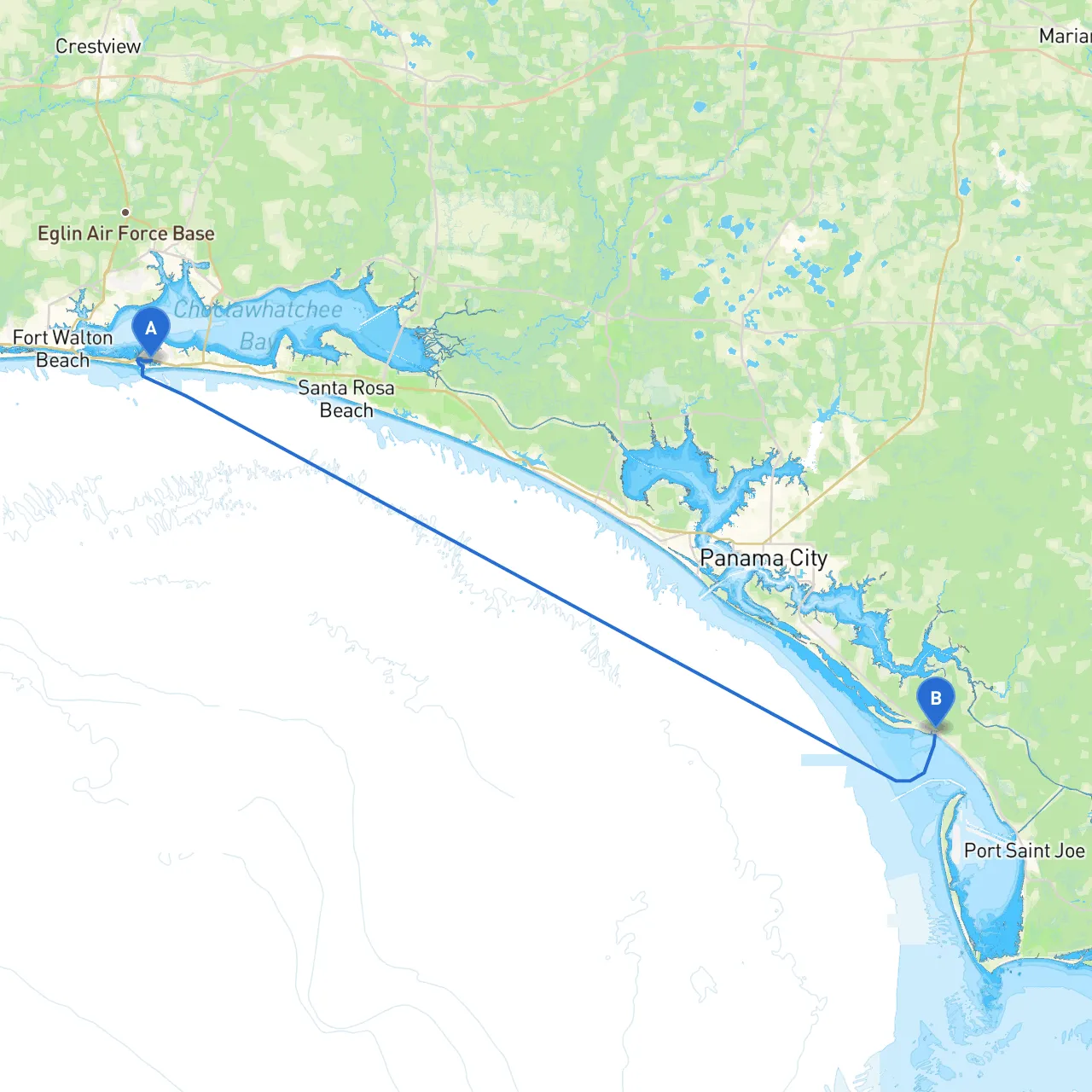 Destin to Mexico Beach