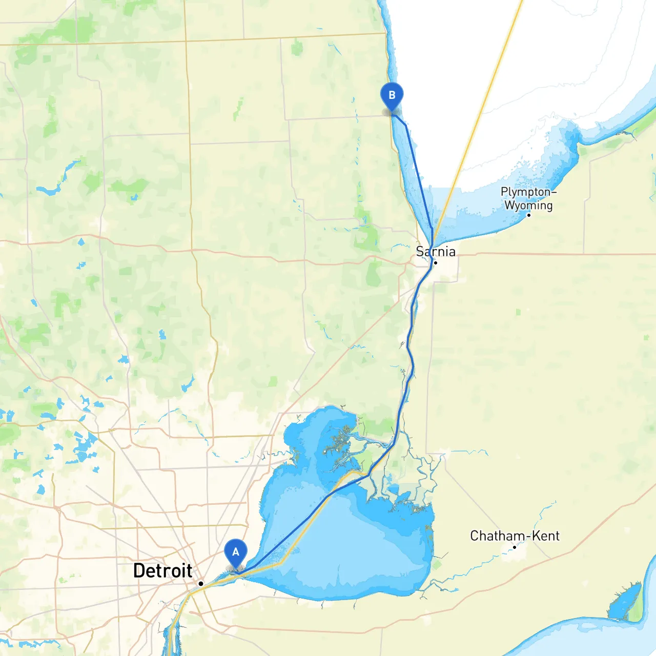 Detroit to Lexington