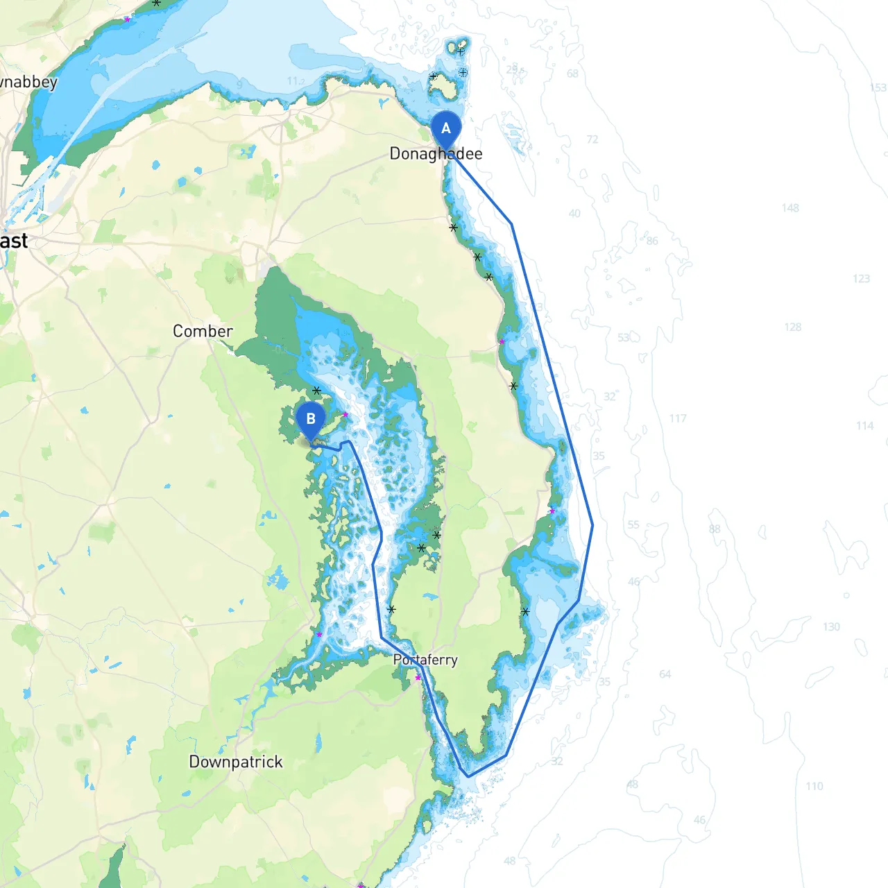 Donaghadee to Newtownards