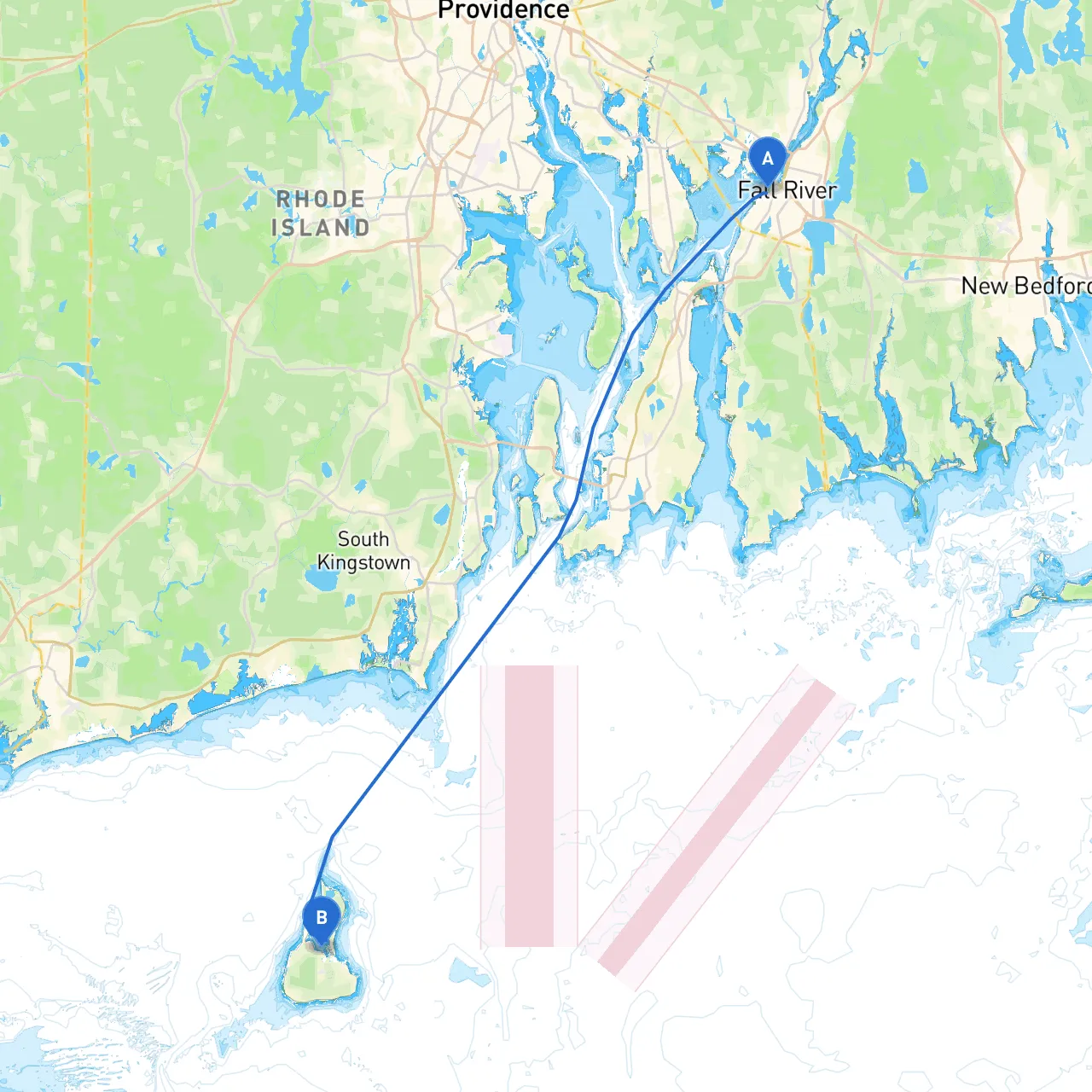 Fall River to Block island