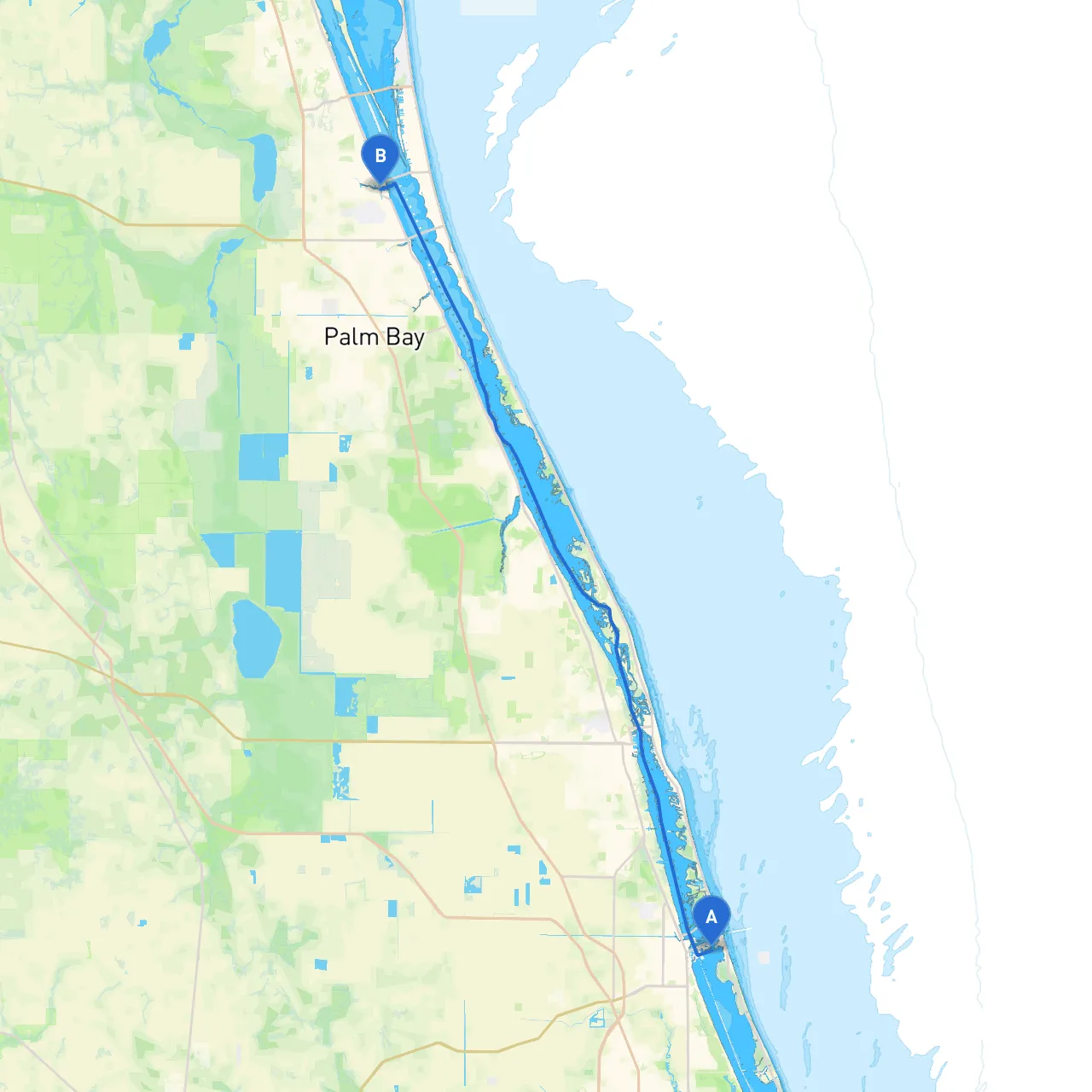 Fort Pierce to Melbourne