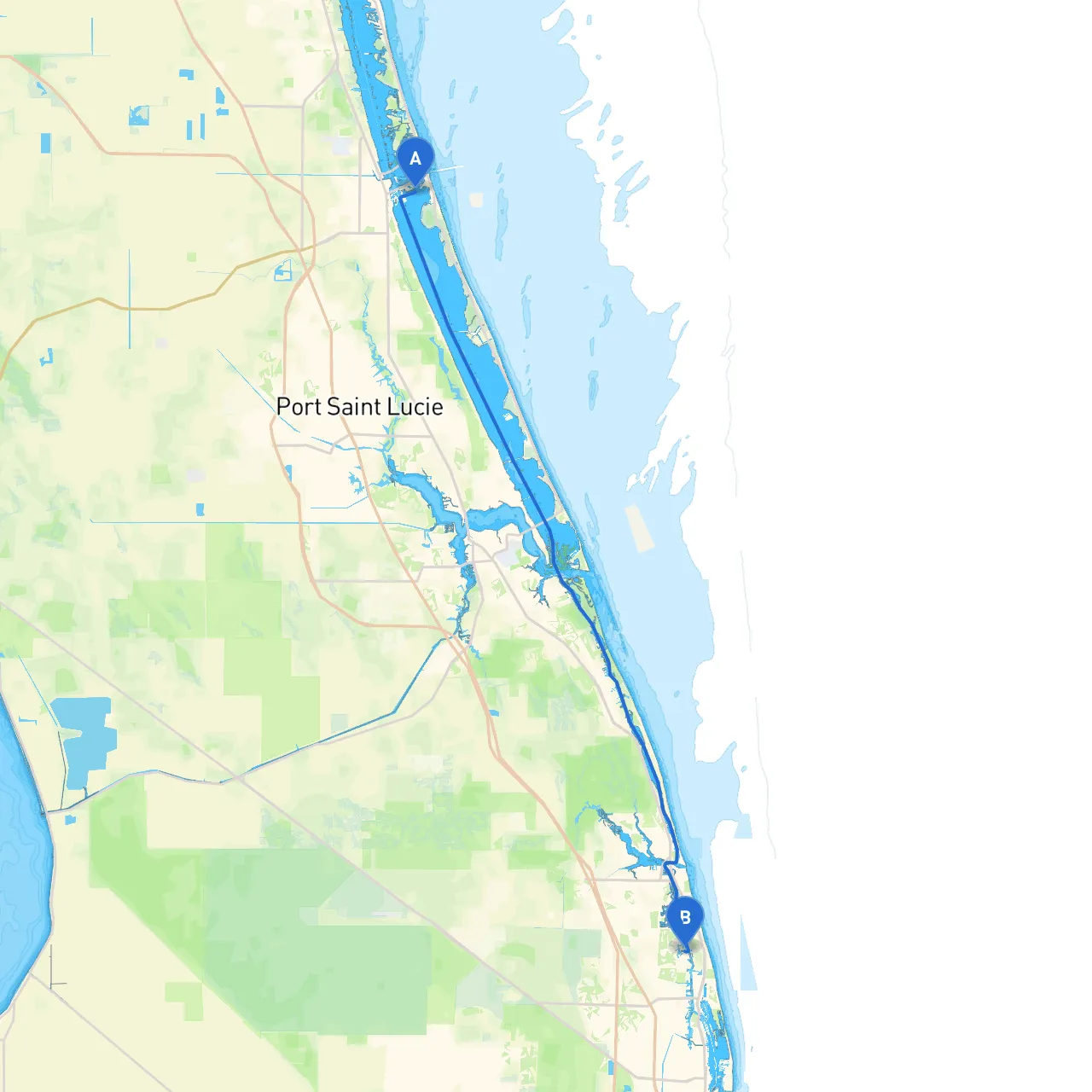 Fort Pierce to Palm Beach Gardens