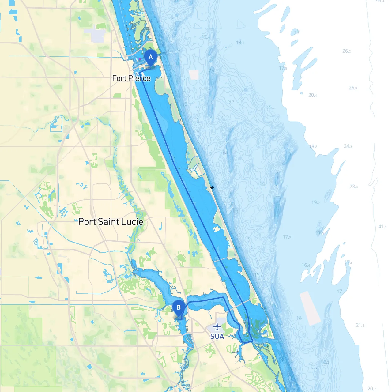 Fort Pierce to Palm City