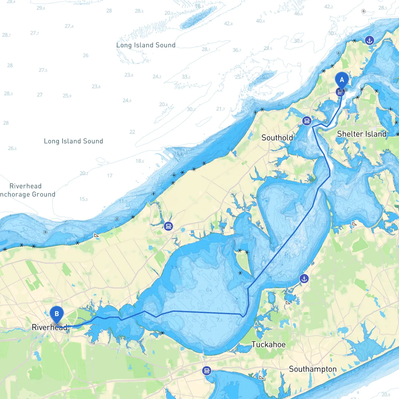 Greenport to Riverhead