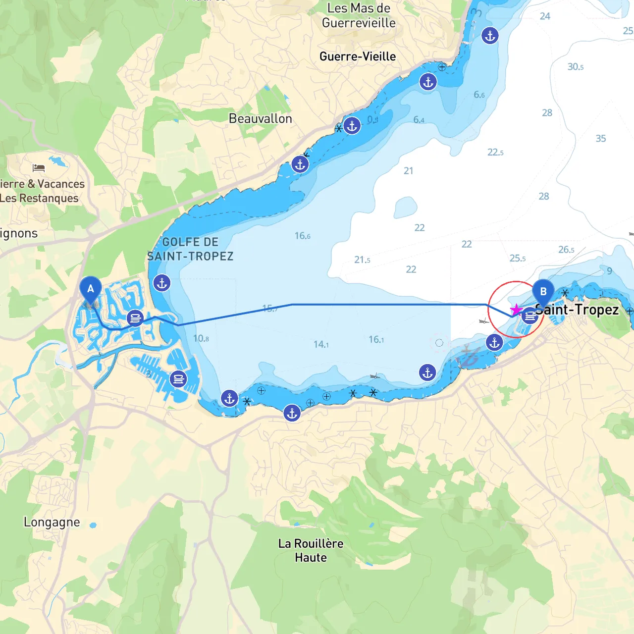 Grimaud to Saint Tropez