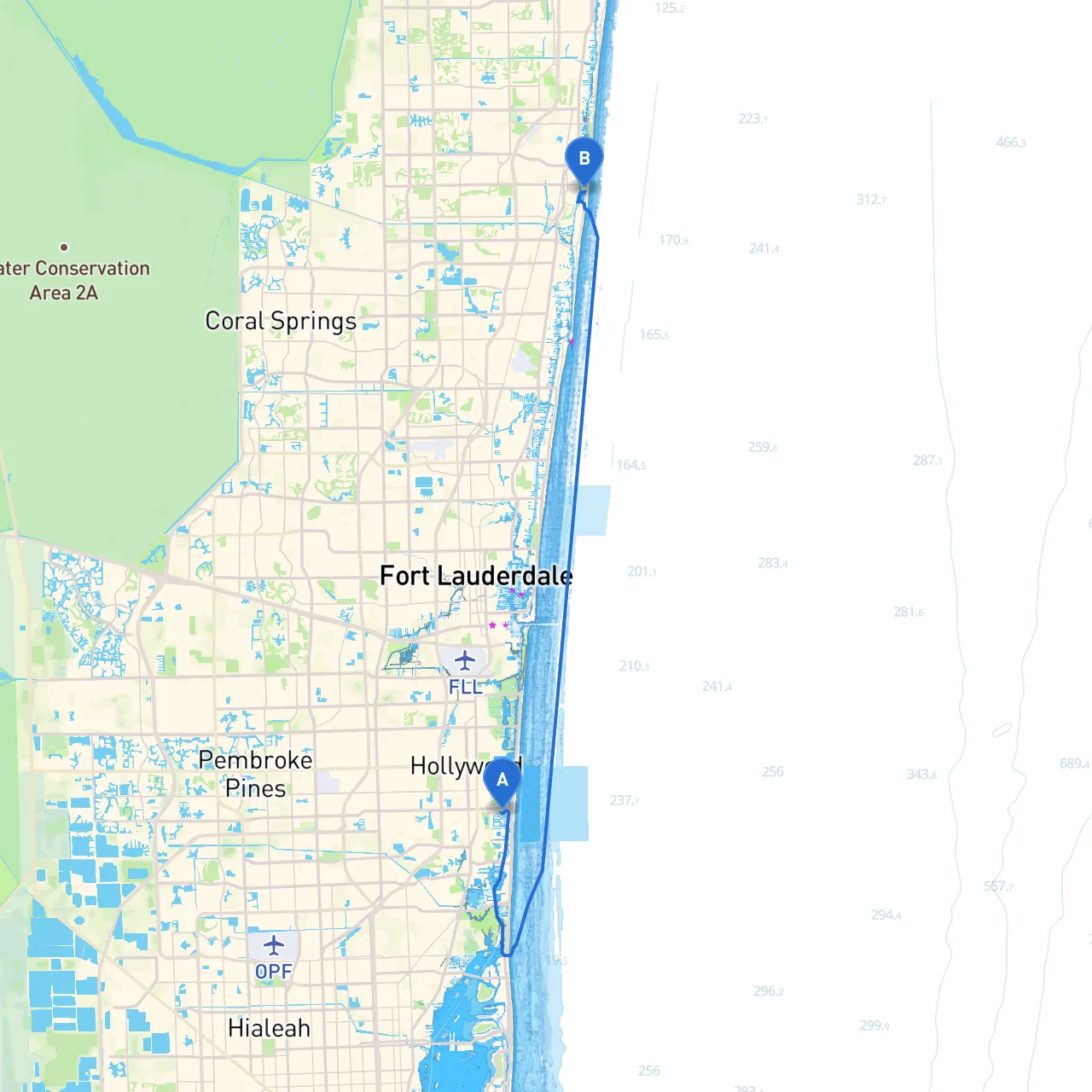 Hallandale Beach to Boca Raton
