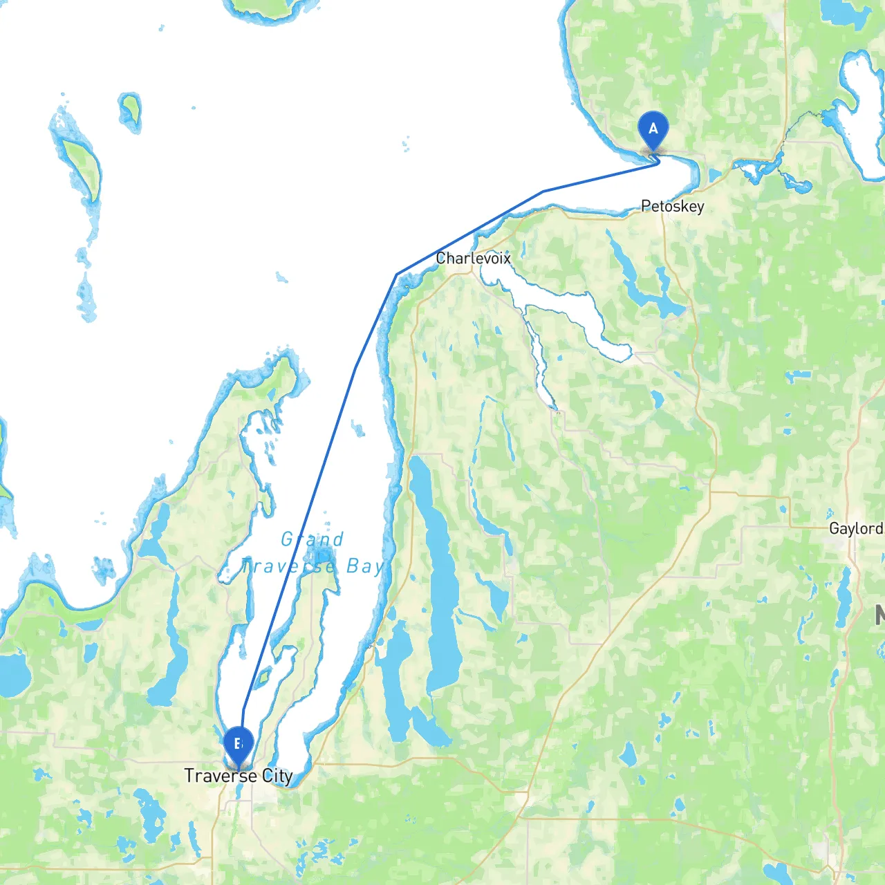 Harbor Springs to Traverse City