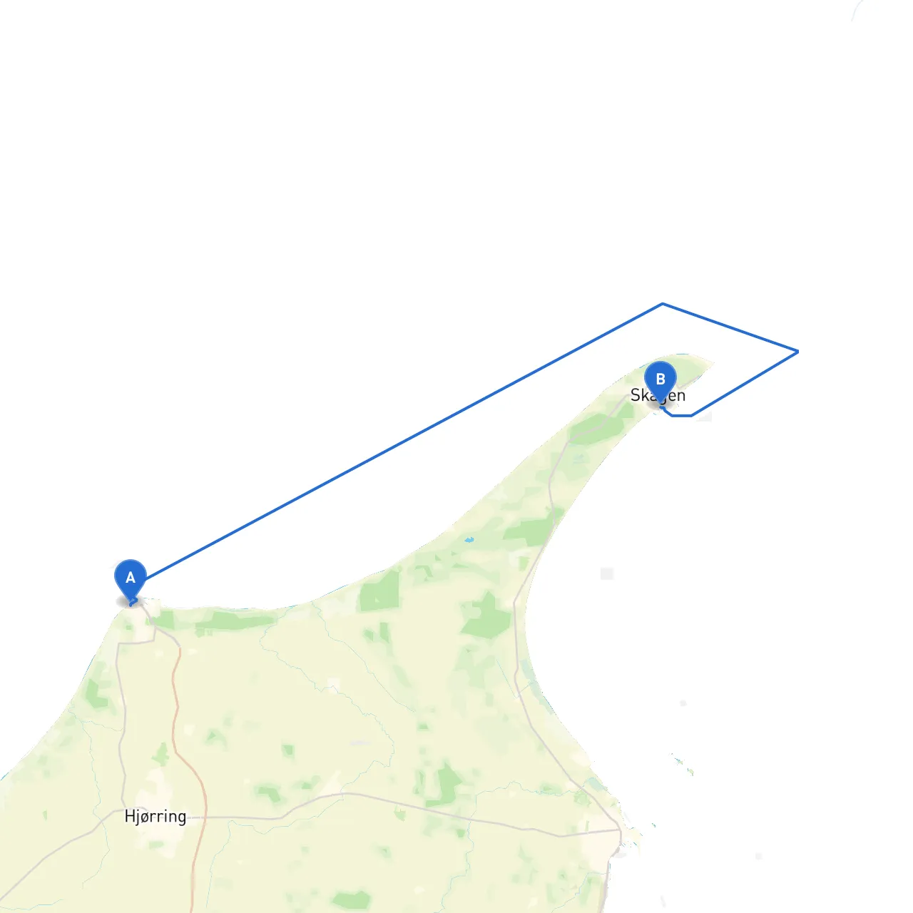 Hirtshals to Skagen