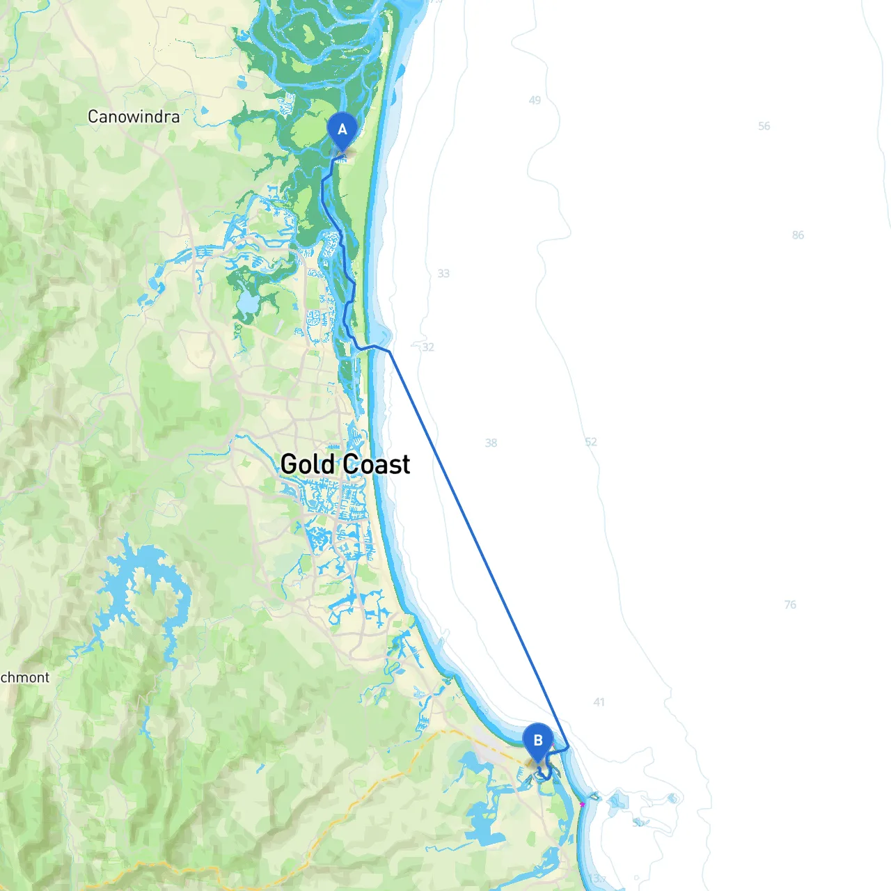 Hope Island to Tweed Heads