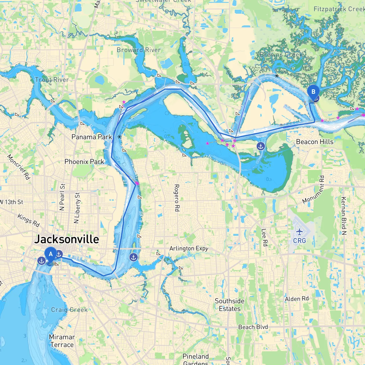 Jacksonville to Jacksonville