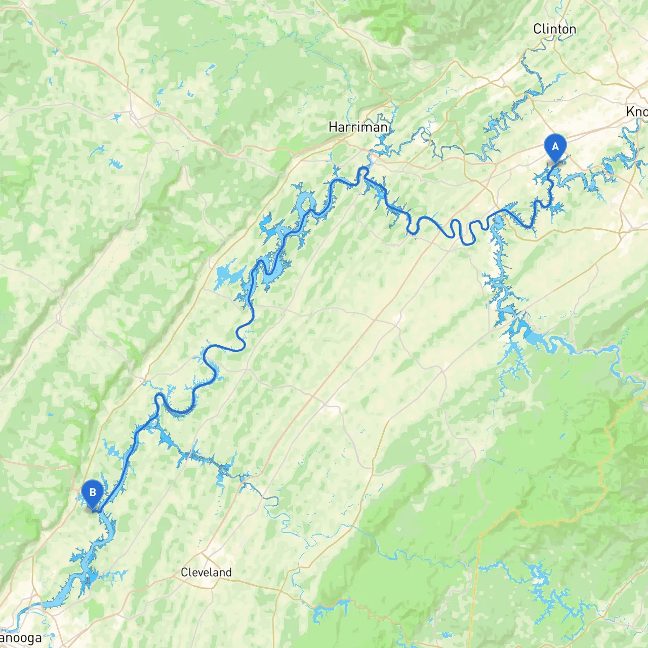 Knoxville to Soddy Daisy