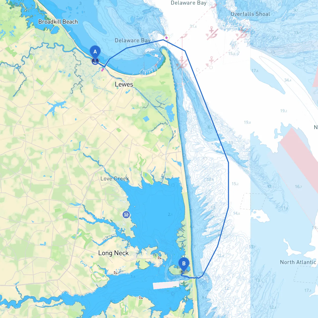 Lewes to Rehoboth Beach