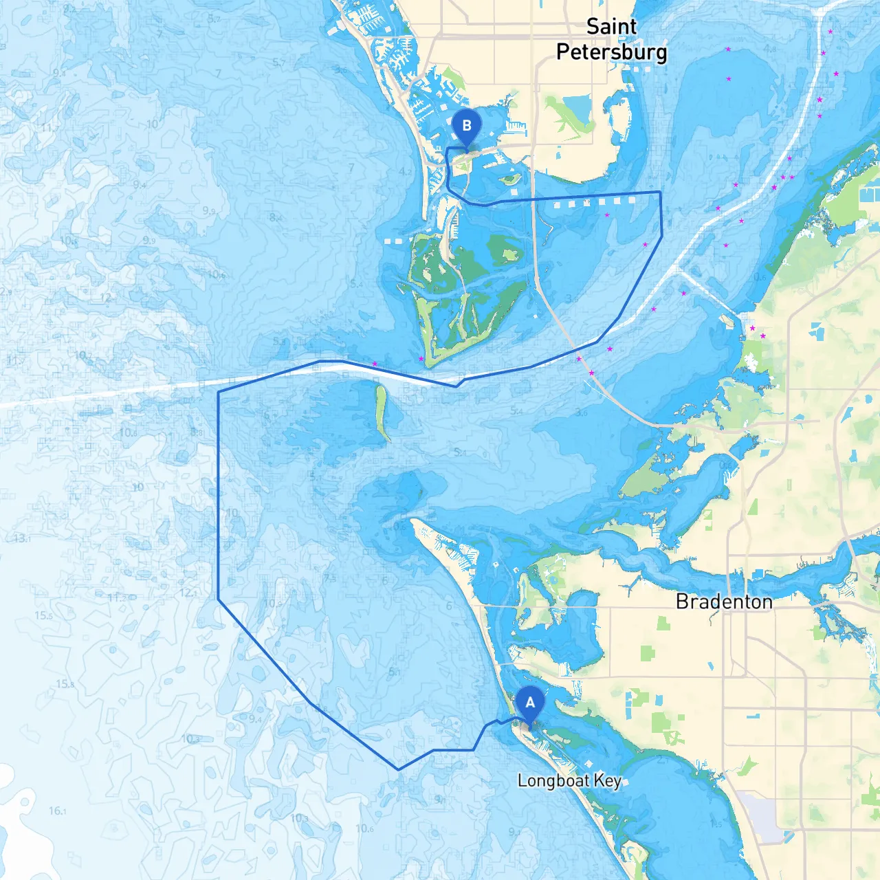 Longboat Key to St. Petersburg