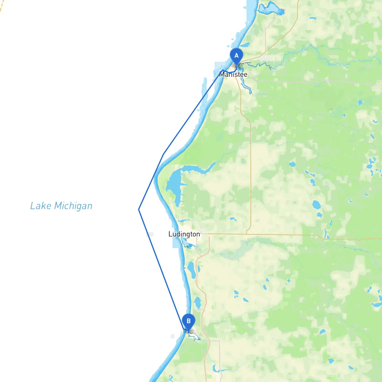 Manistee to Pentwater