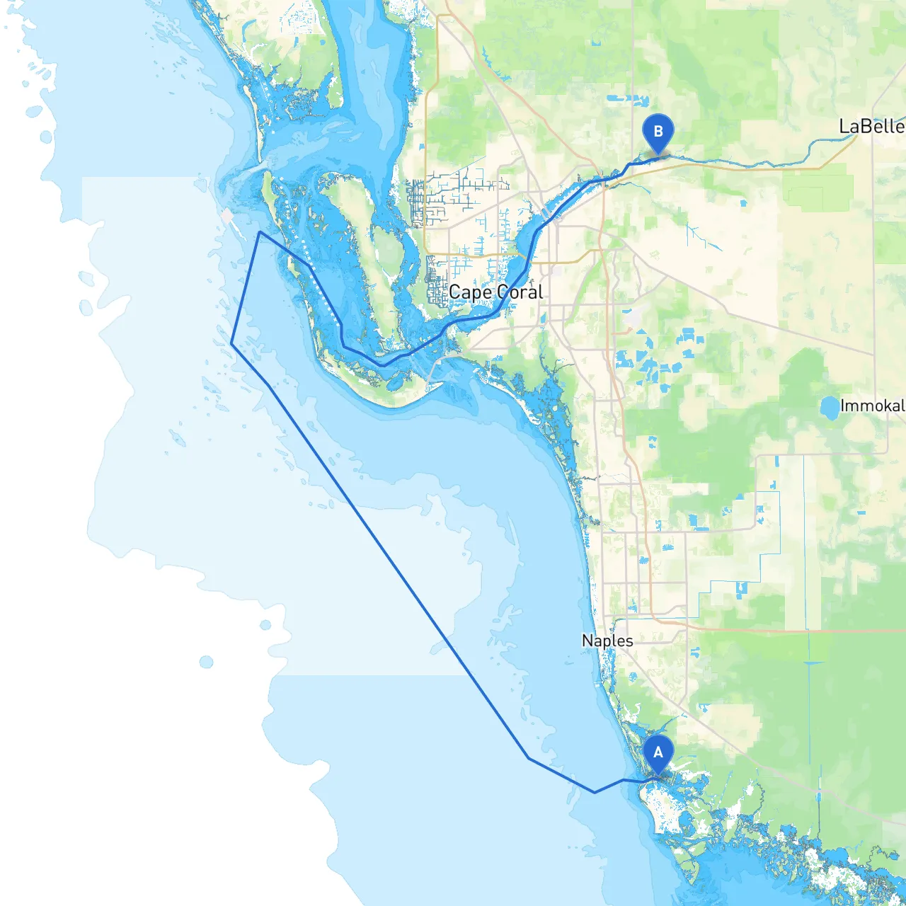 Marco Island to Ft. Myers