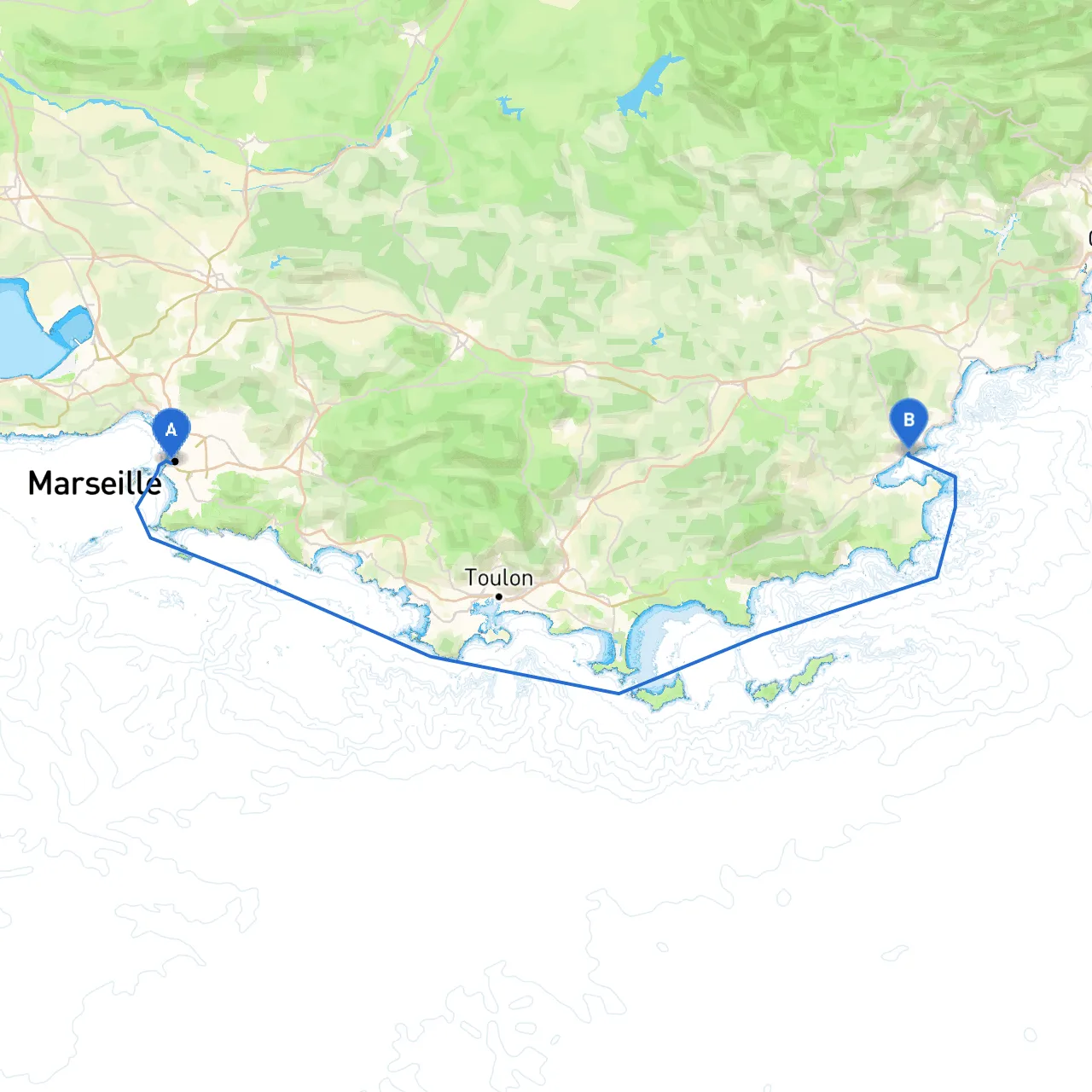 Marseille to Sainte Maxime