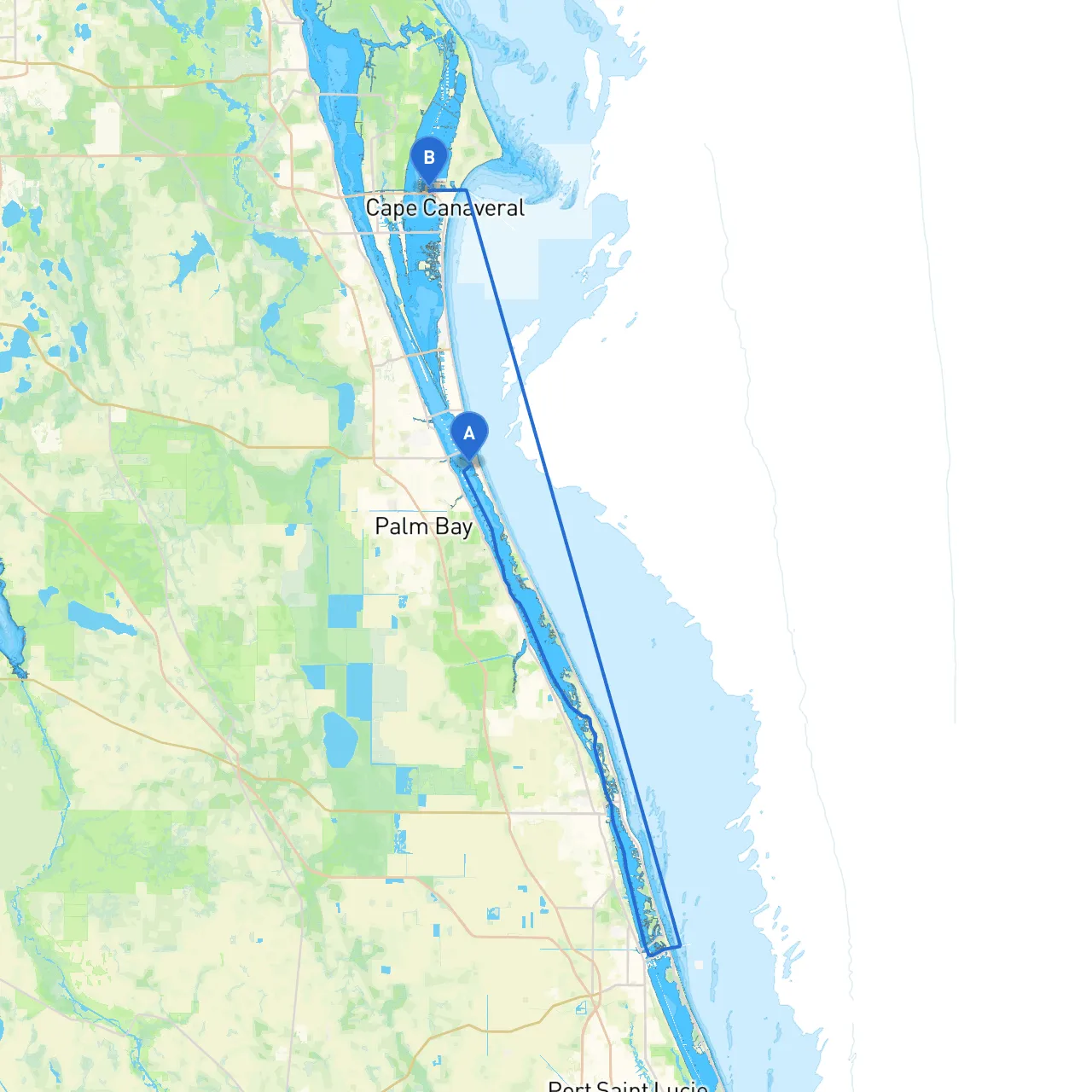 Melbourne Beach to Cape Canaveral