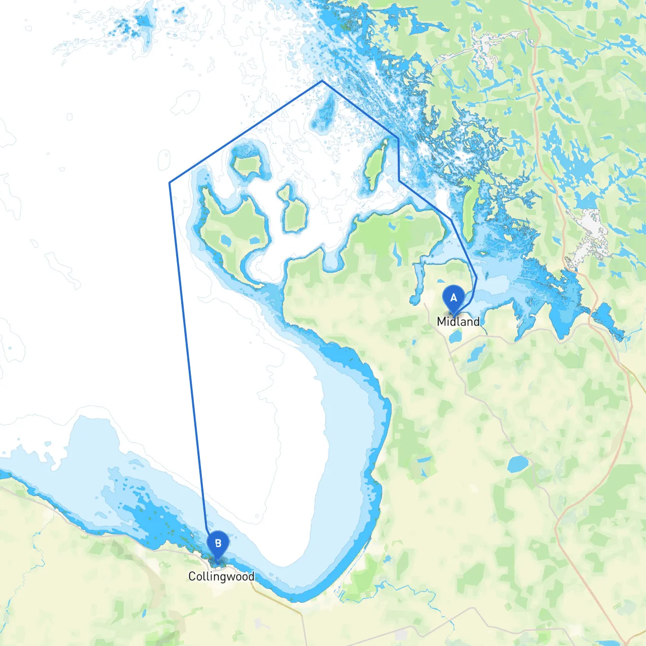 Midland to Collingwood
