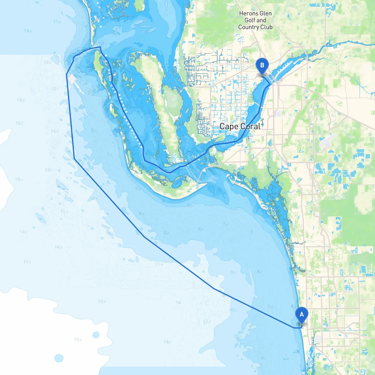 Naples to North Fort Myers