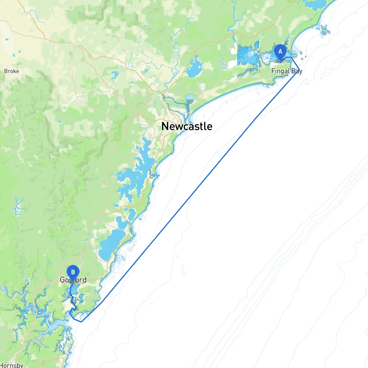 Nelson Bay to Gosford