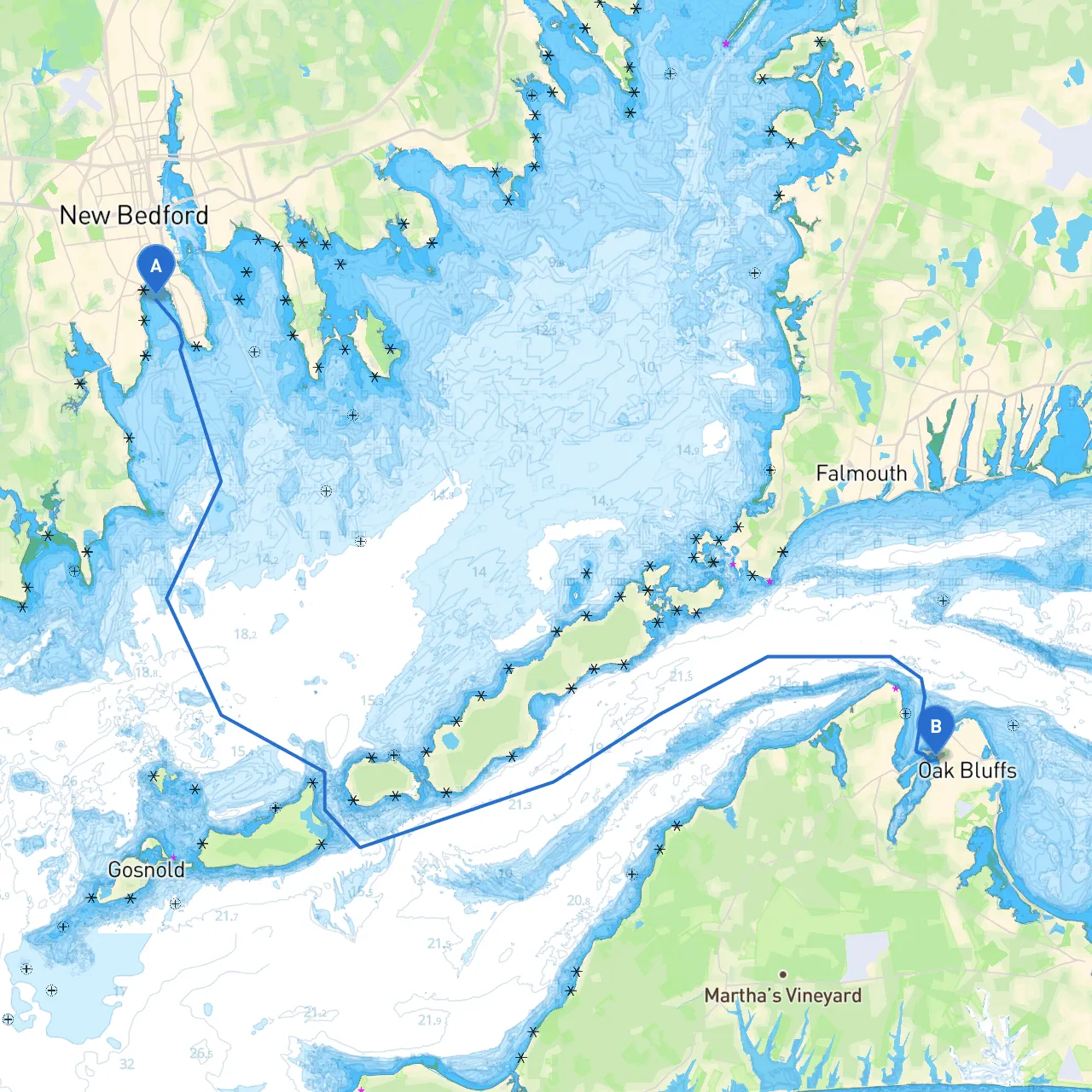New Bedford to Oak Bluffs
