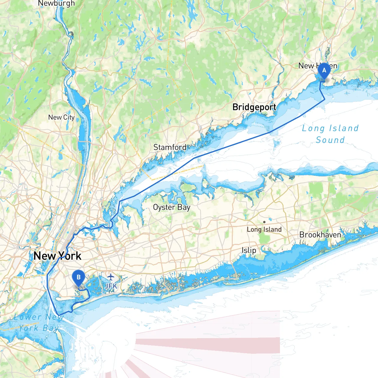 New Haven to Brooklyn