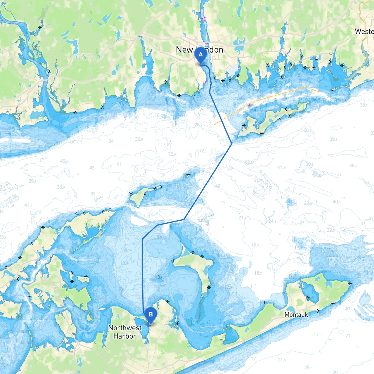 New London to Sag Harbor