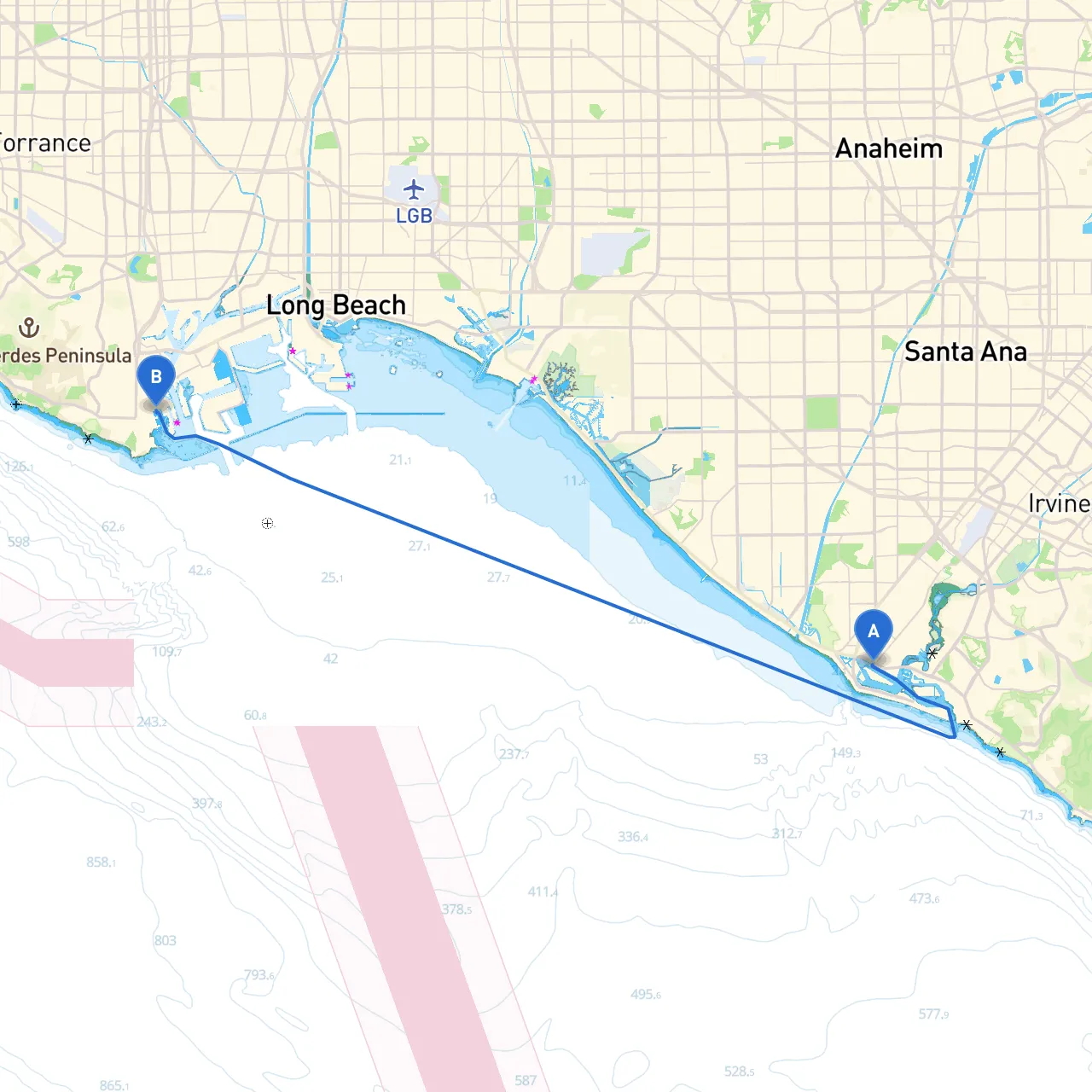 Newport Beach to San Pedro