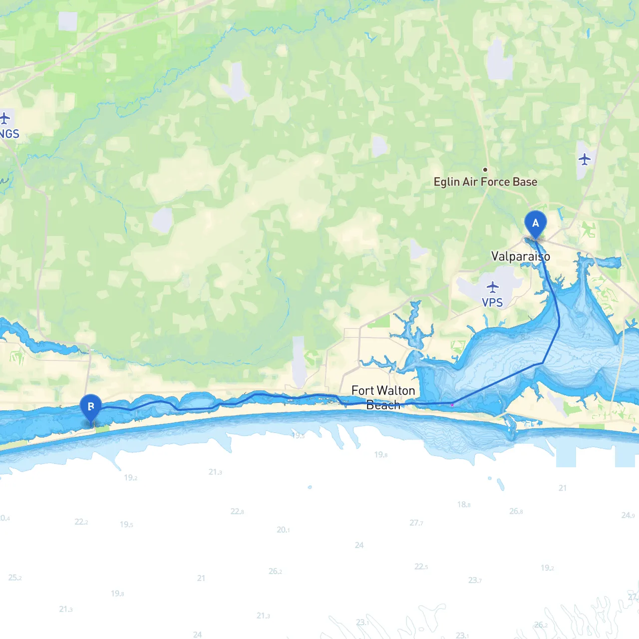 Niceville to Navarre