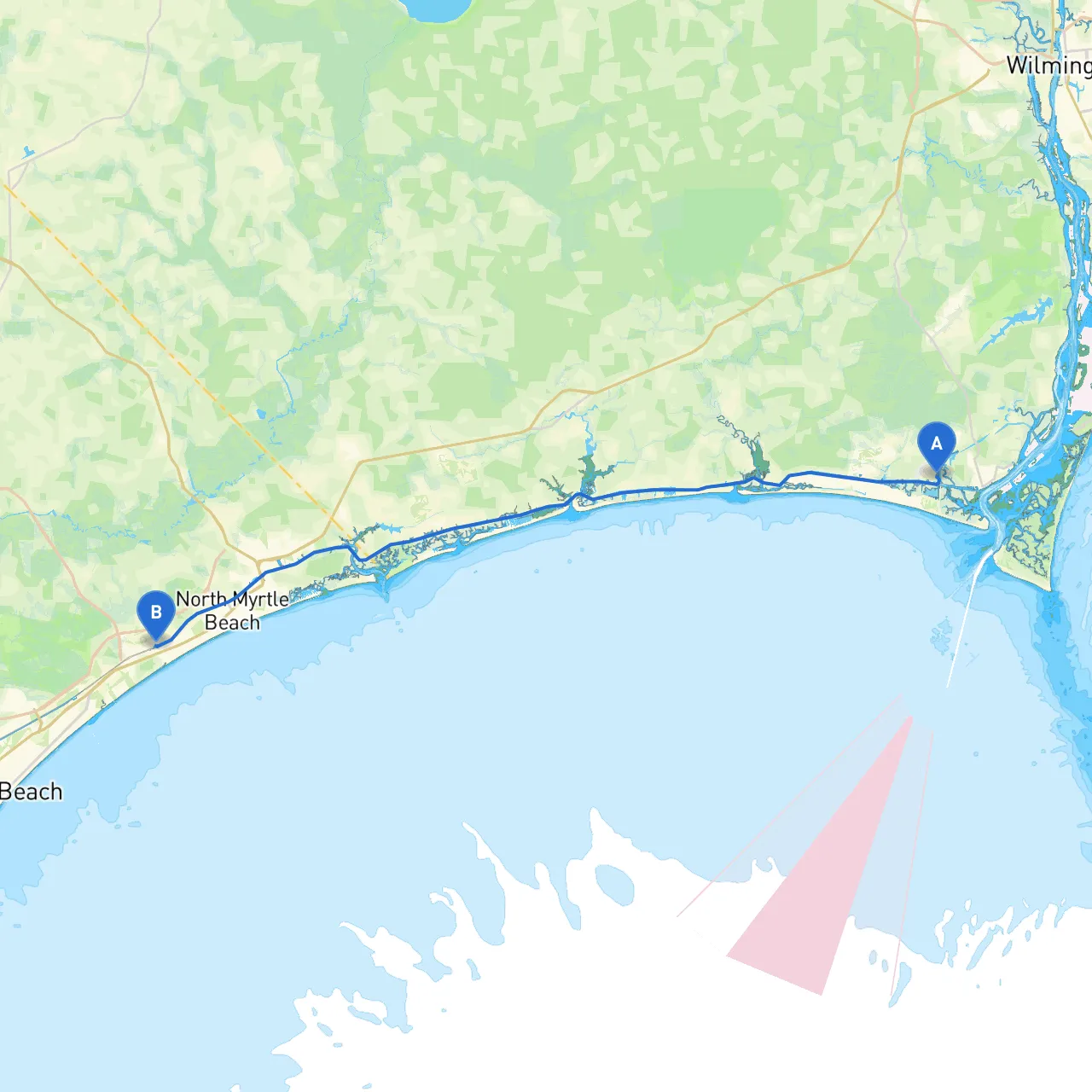 Oak Island to North Myrtle Beach