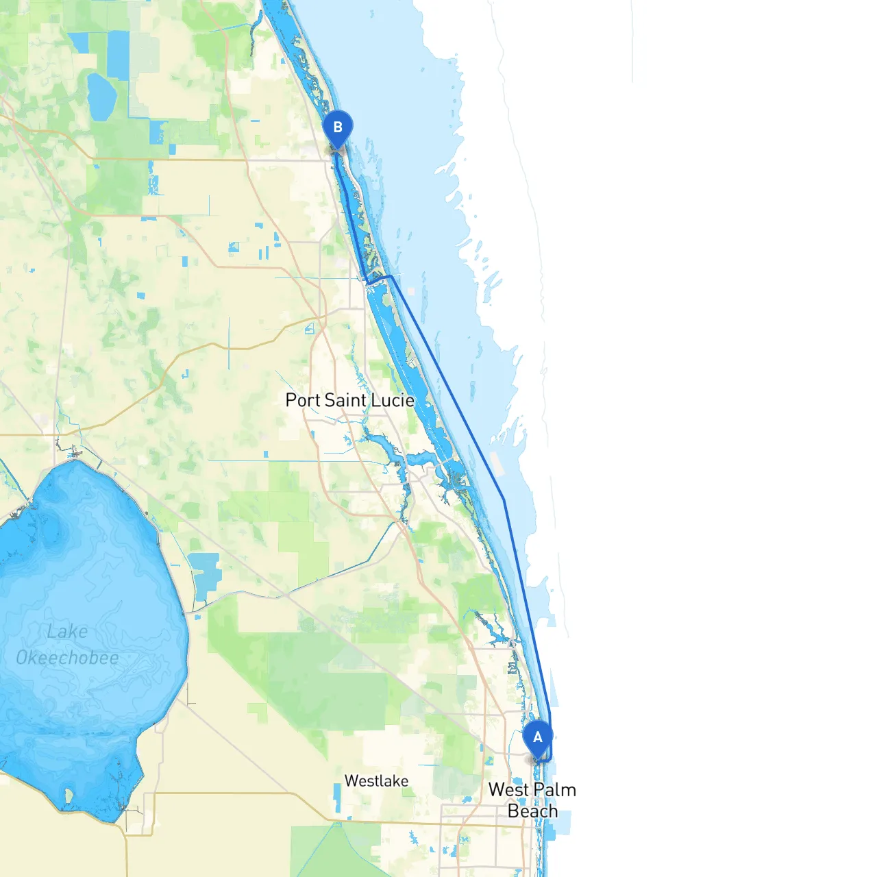 Palm Beach to Vero Beach