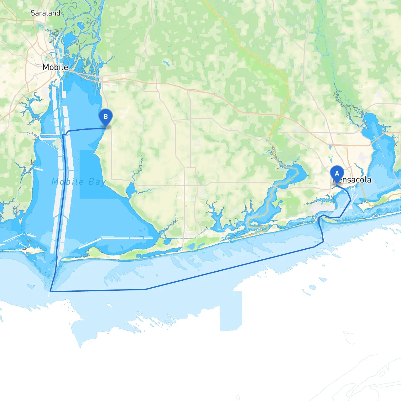 Pensacola to Fairhope
