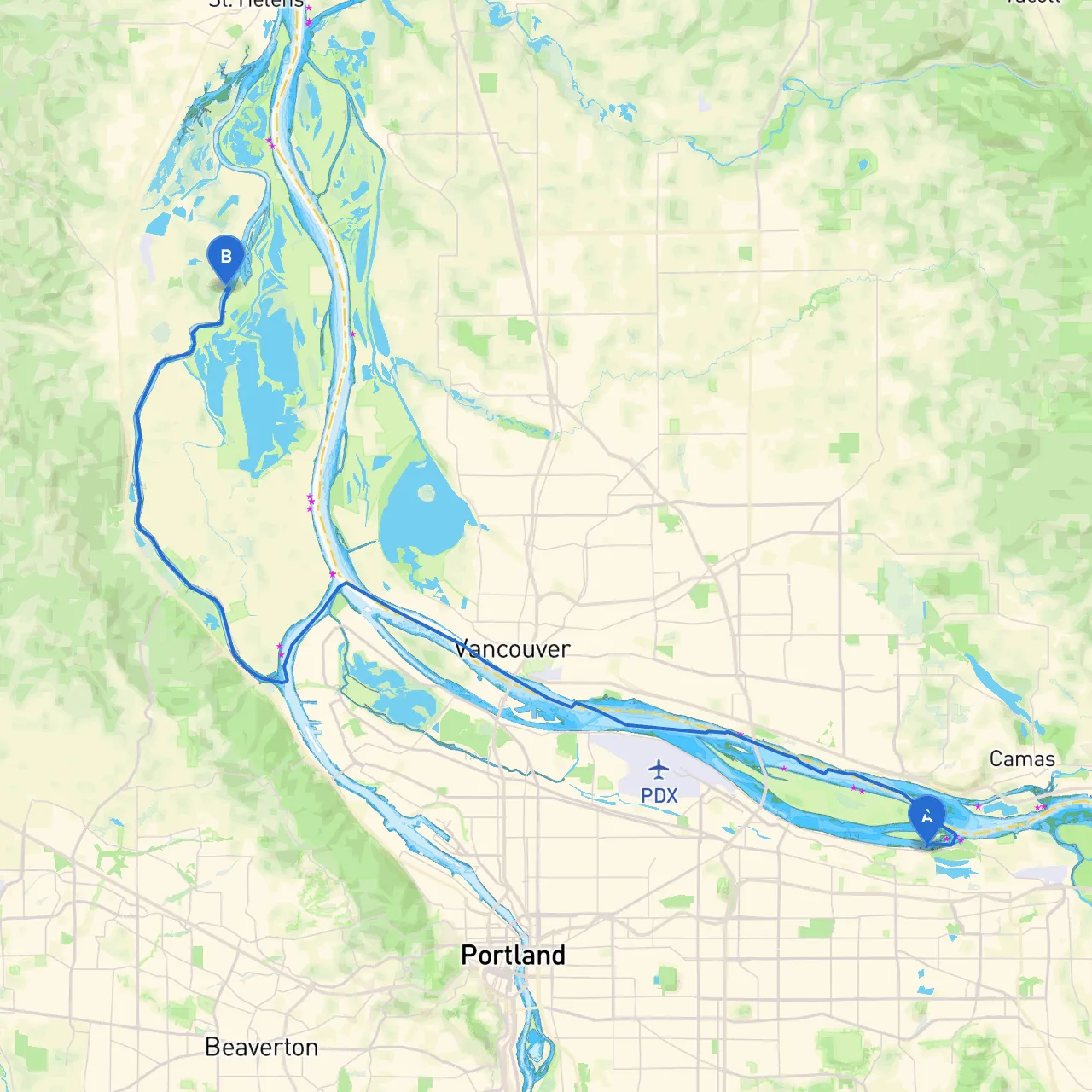 Portland to Scappoose