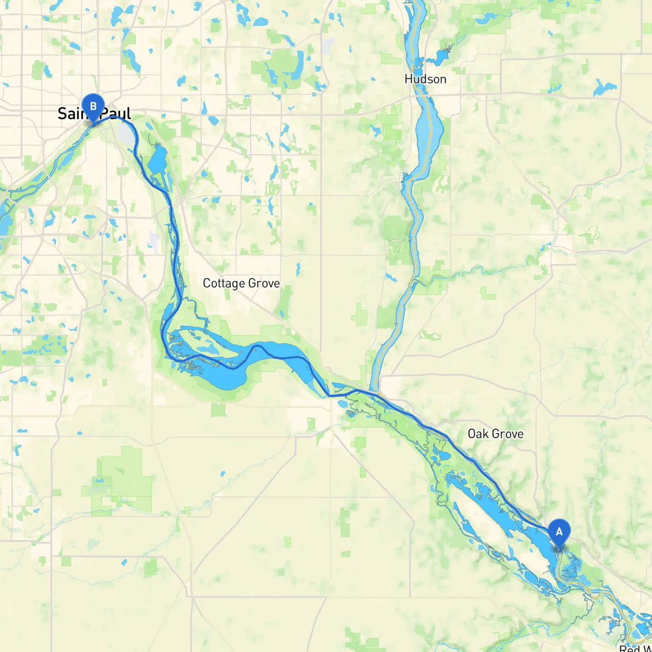 Red Wing to St. Paul