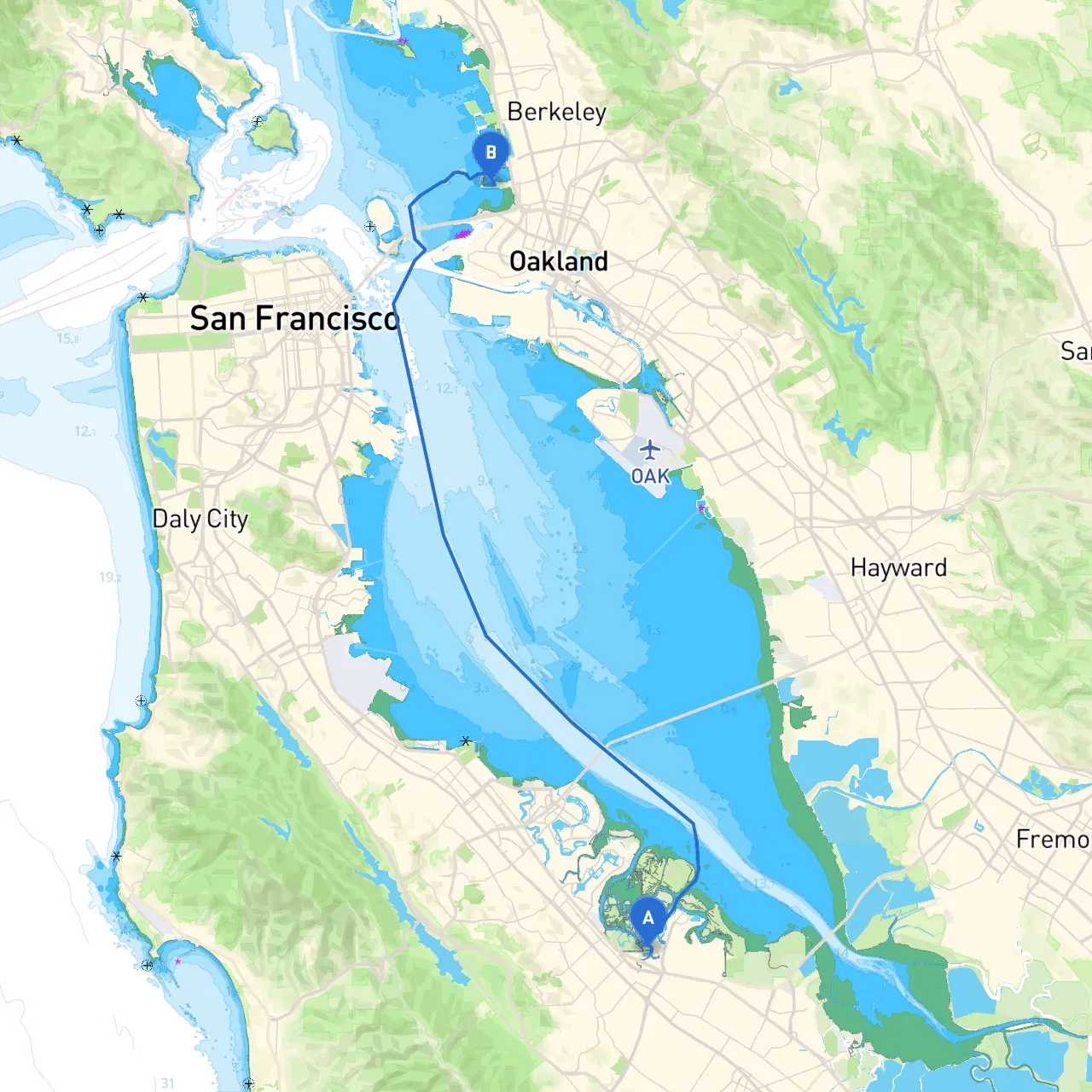 Redwood City to Emeryville