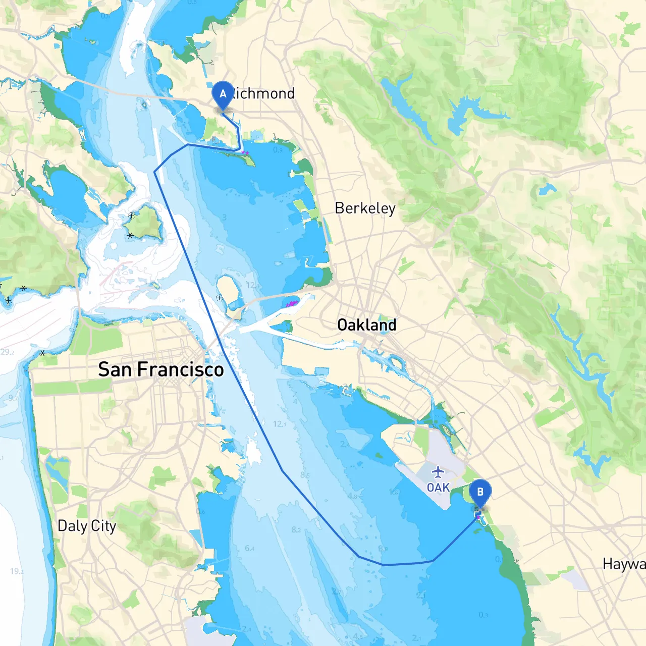 Richmond to San Leandro