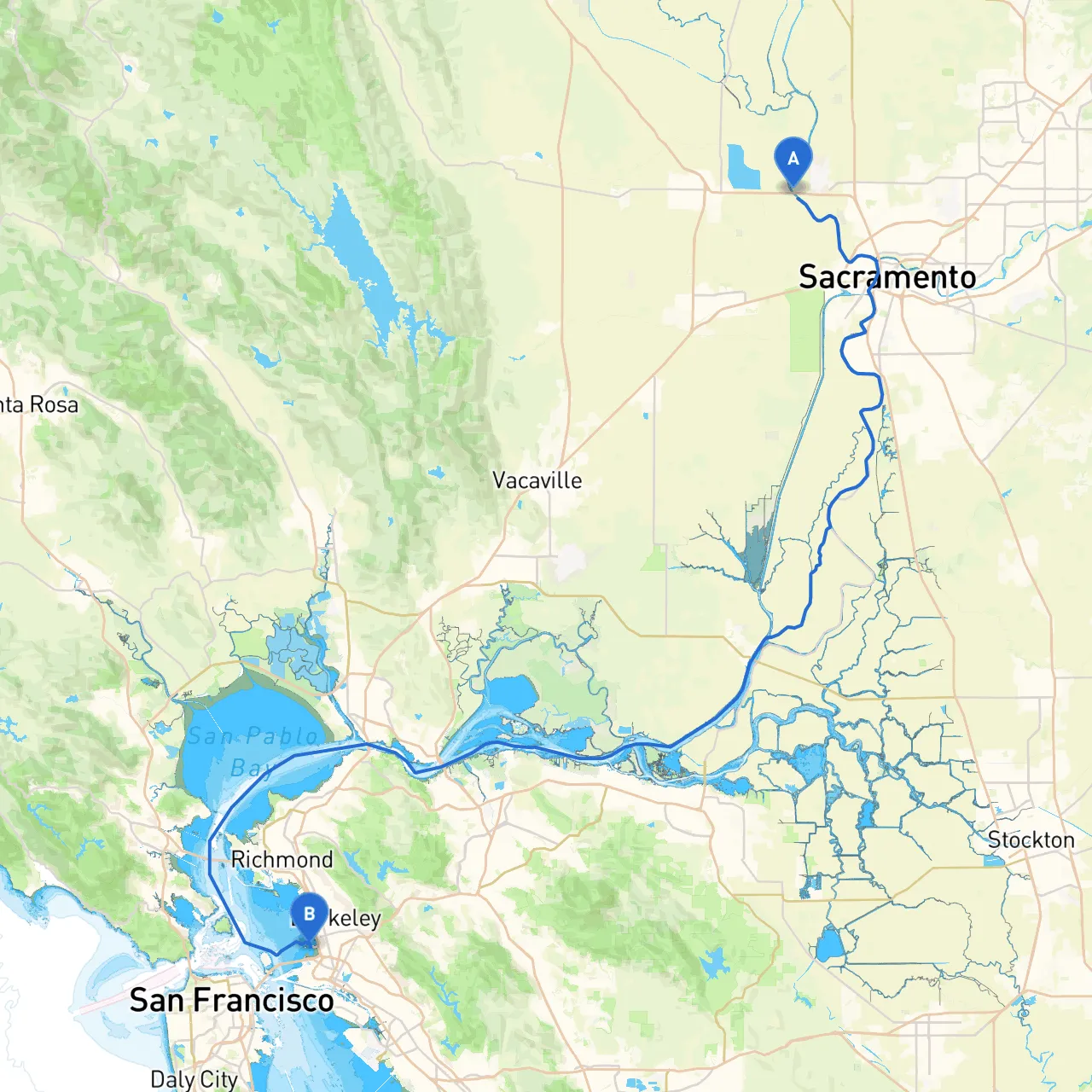 Sacramento to Emeryville