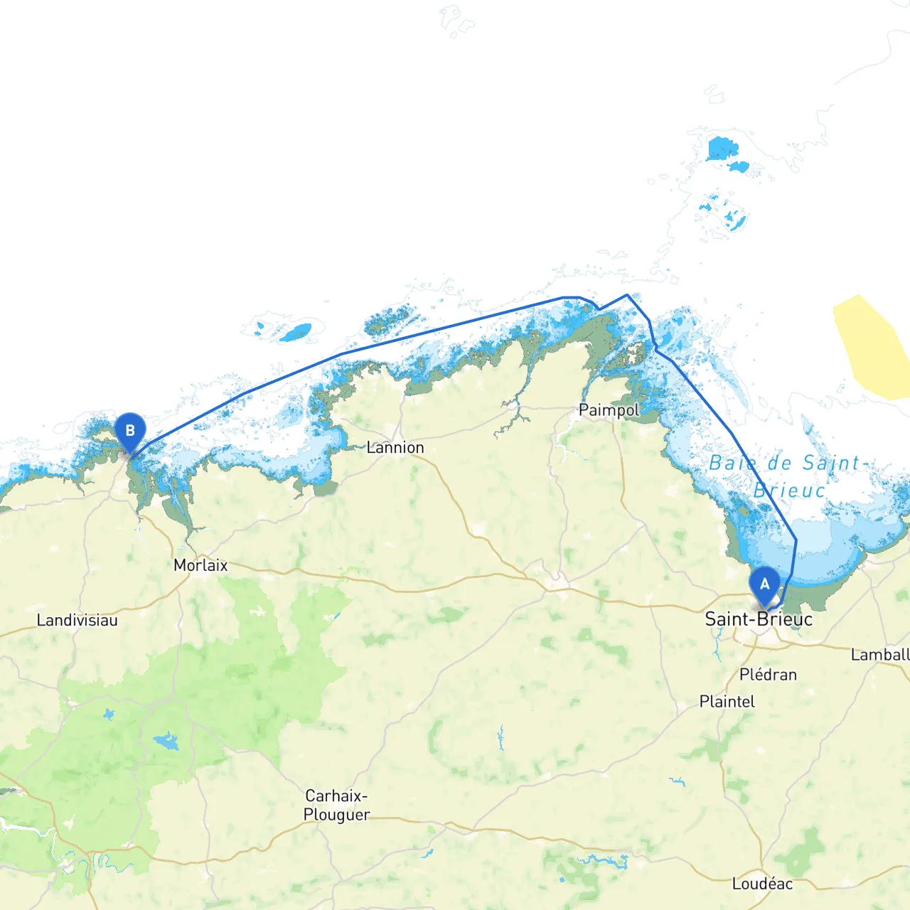Saint Brieuc to Roscoff
