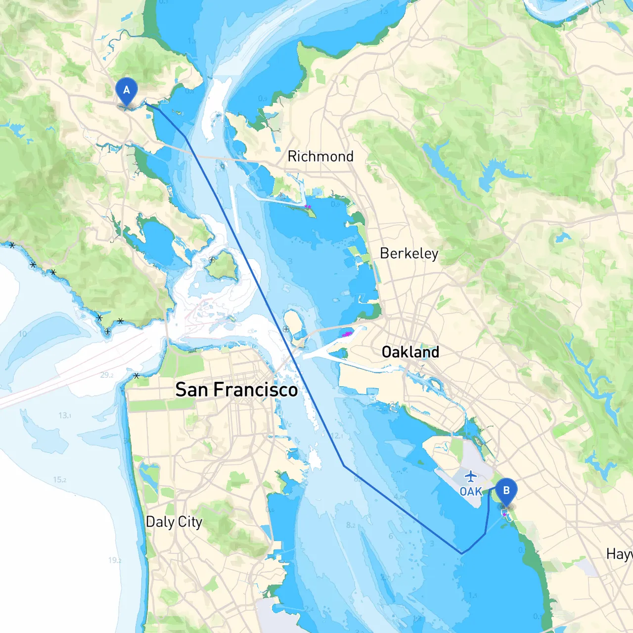 San Rafael to San Leandro