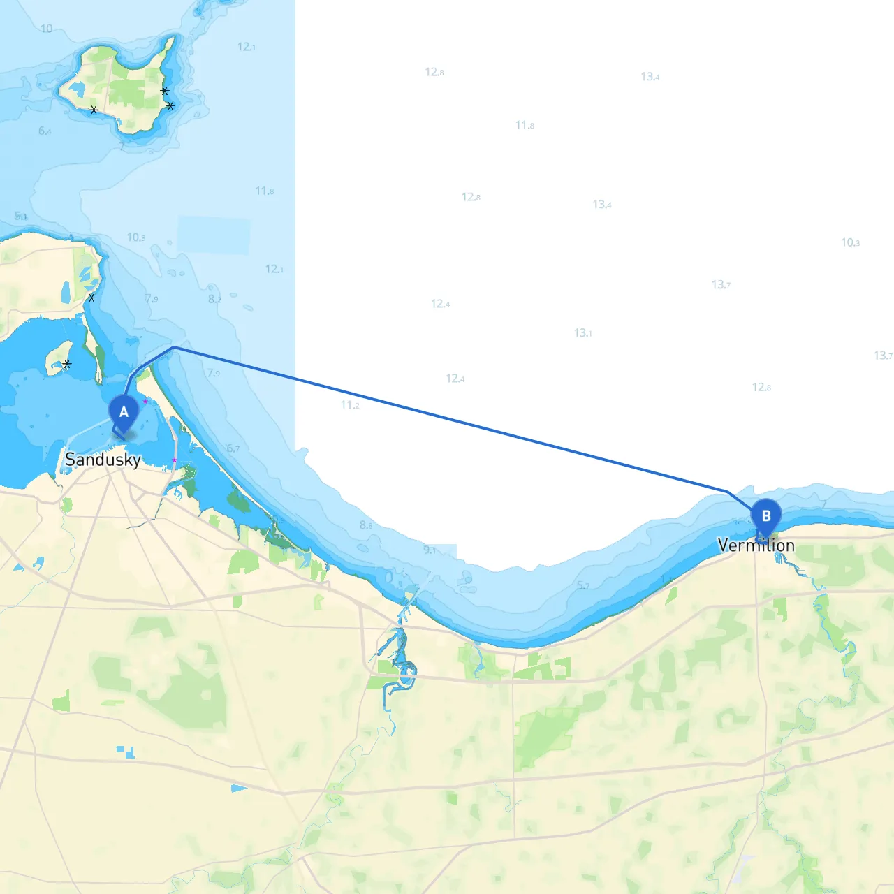 Sandusky to Vermilion