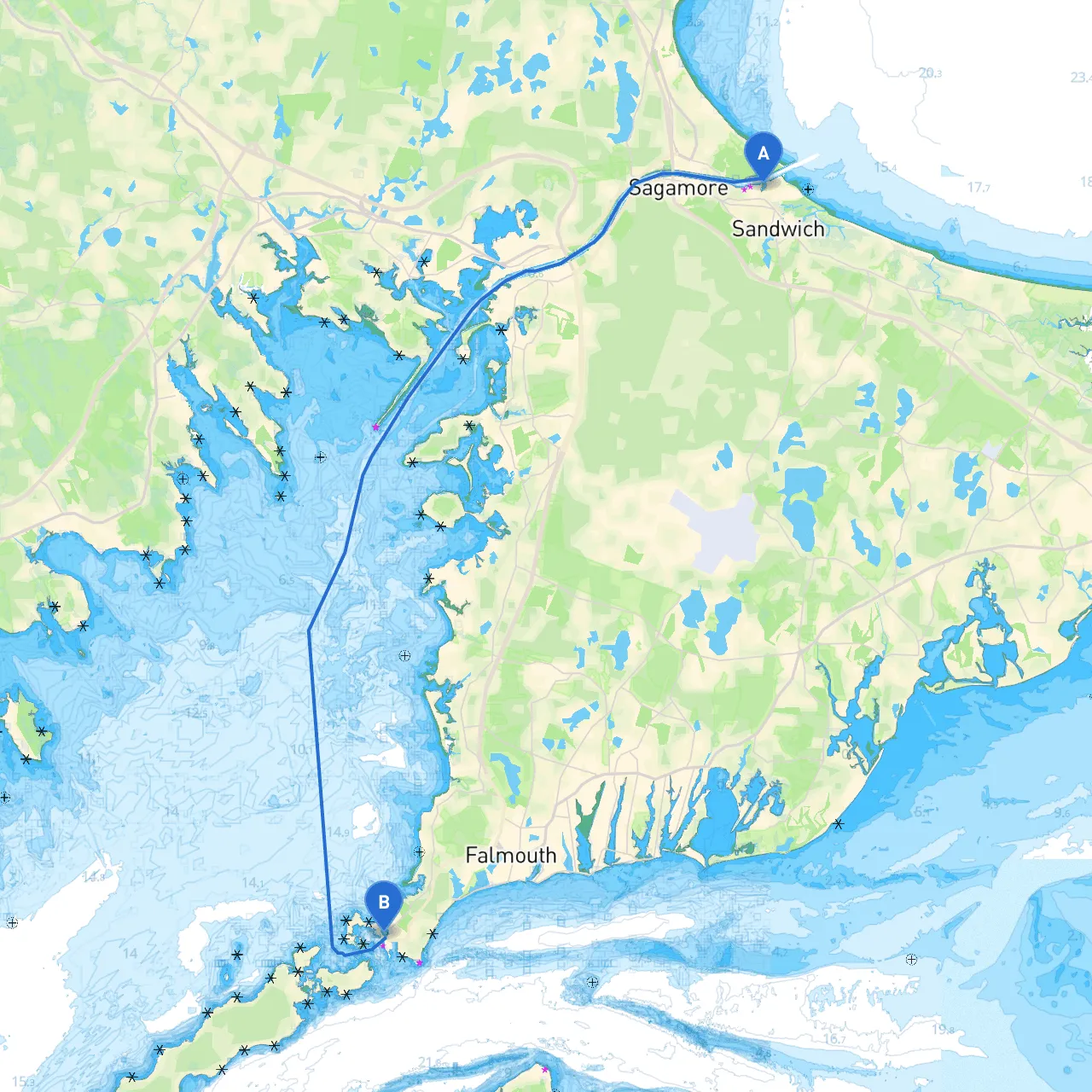 Sandwich to Woods Hole