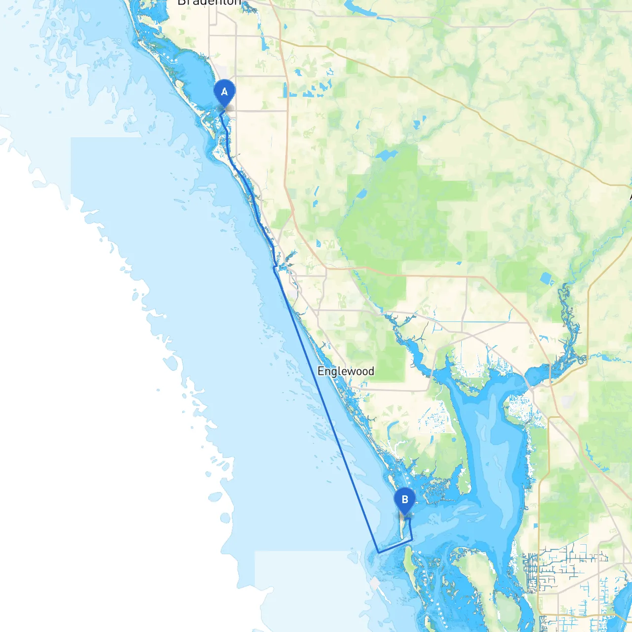 Sarasota to Boca Grande