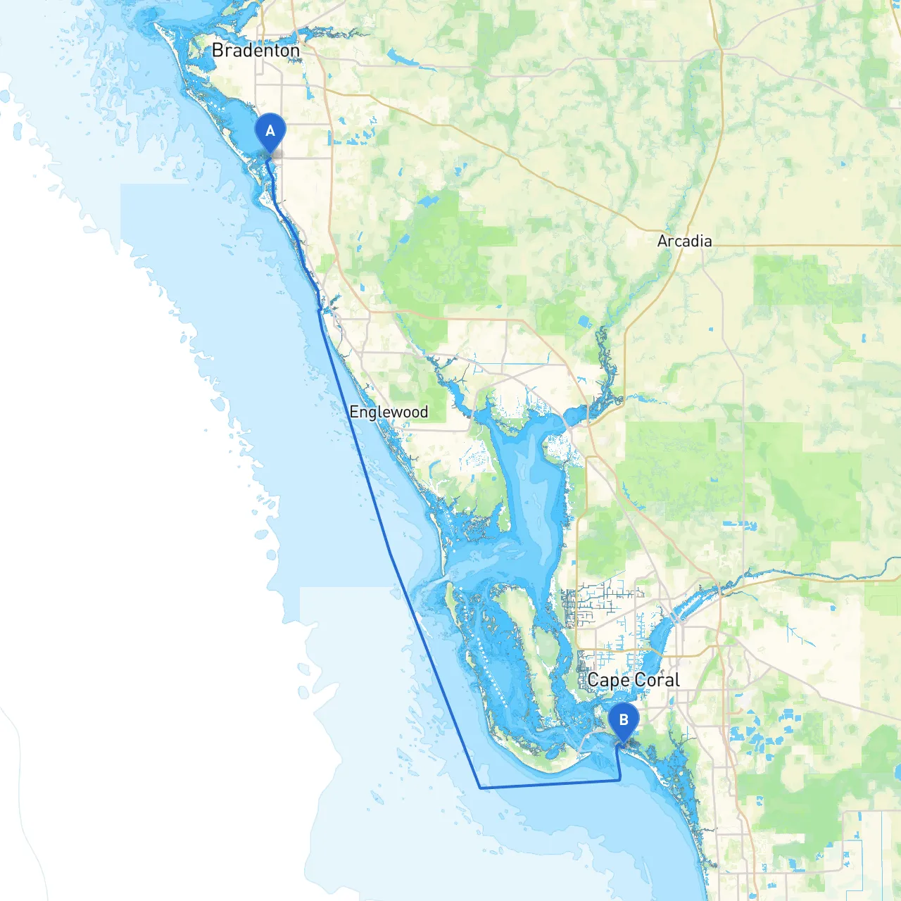 Sarasota to Fort Myers Beach