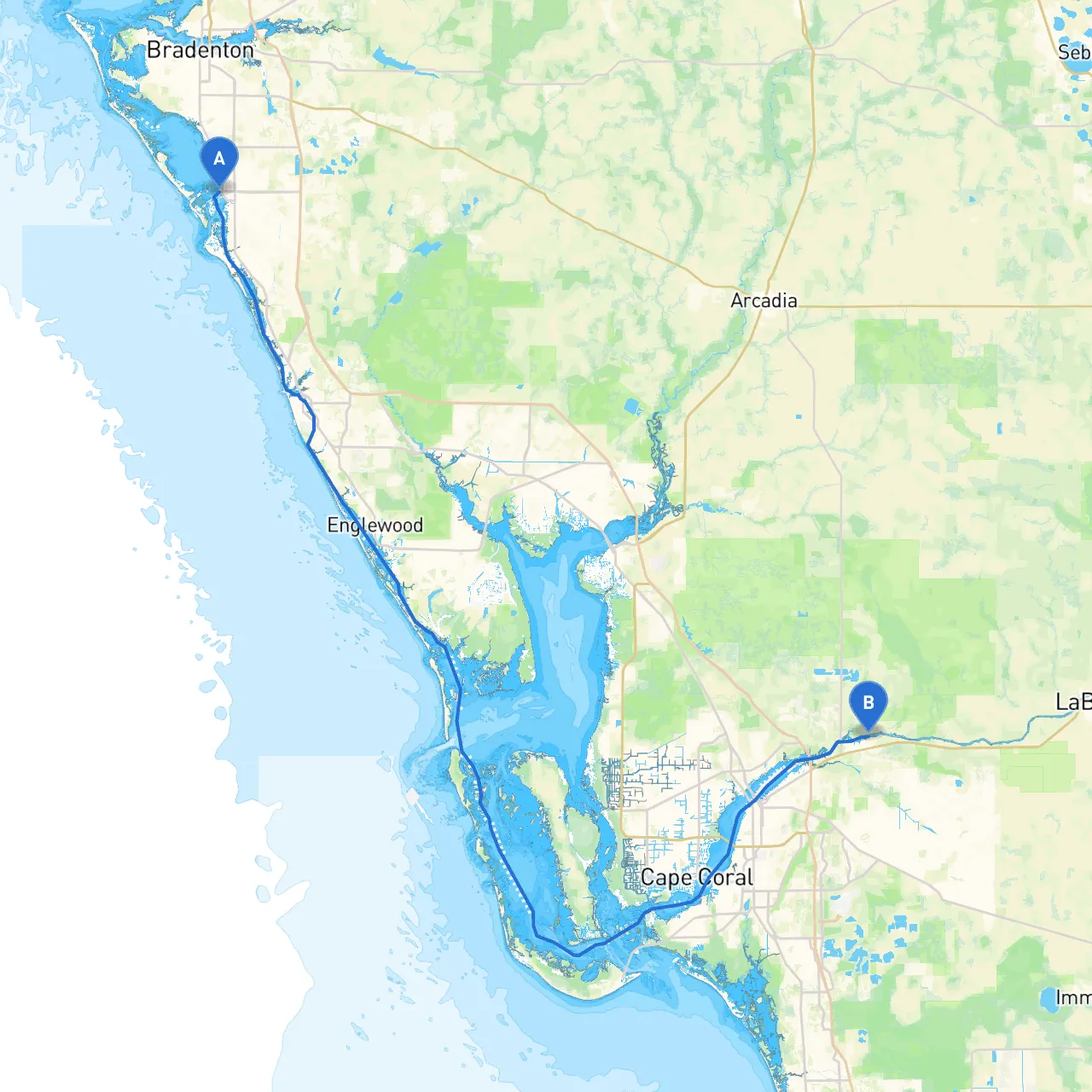 Sarasota to Ft. Myers