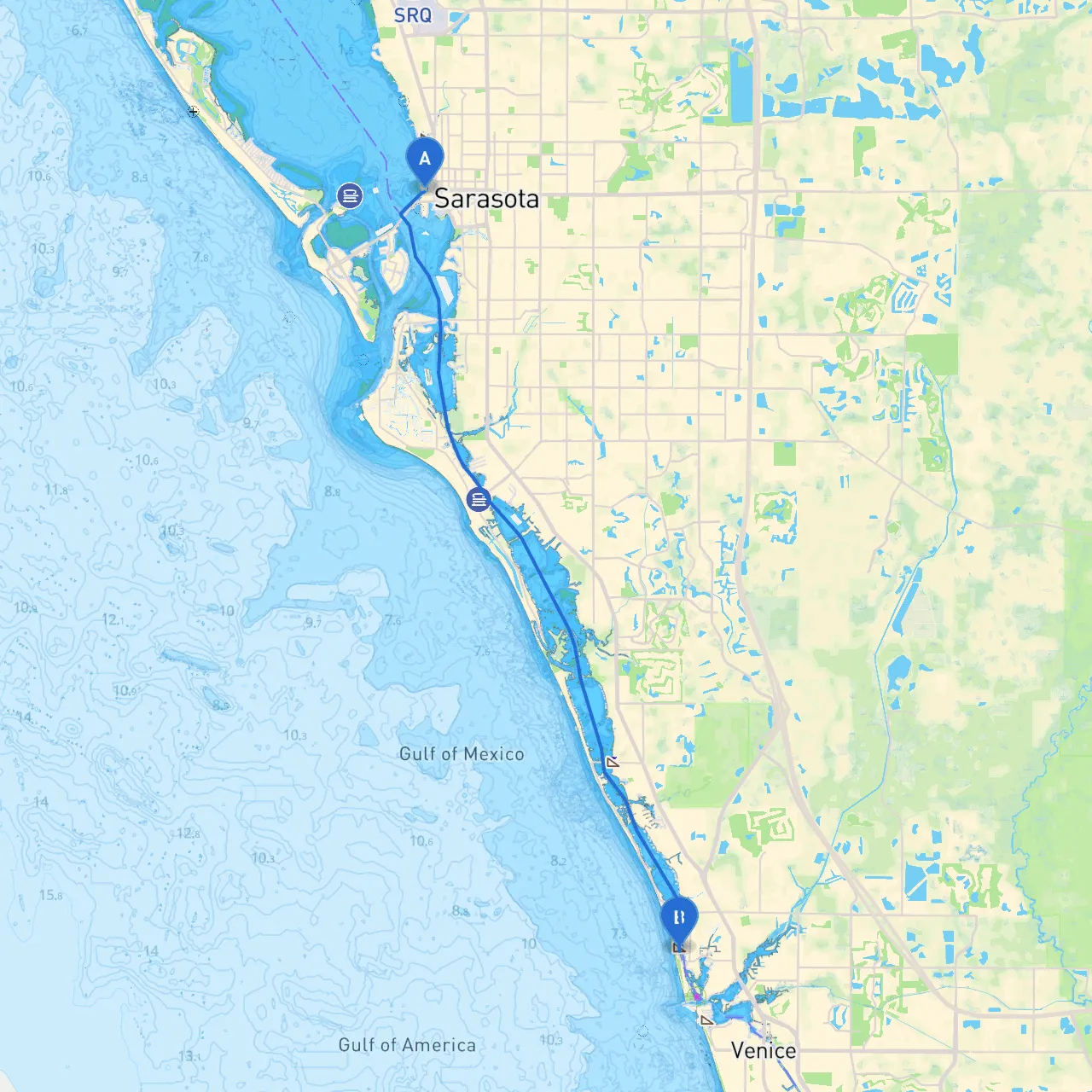 Sarasota to Nokomis