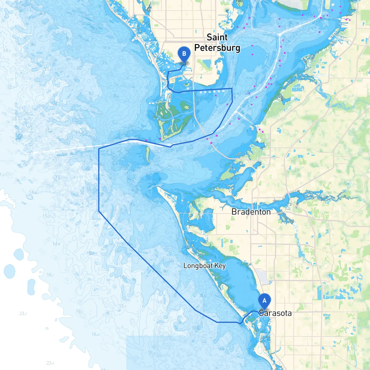 Sarasota to Saint Petersburg