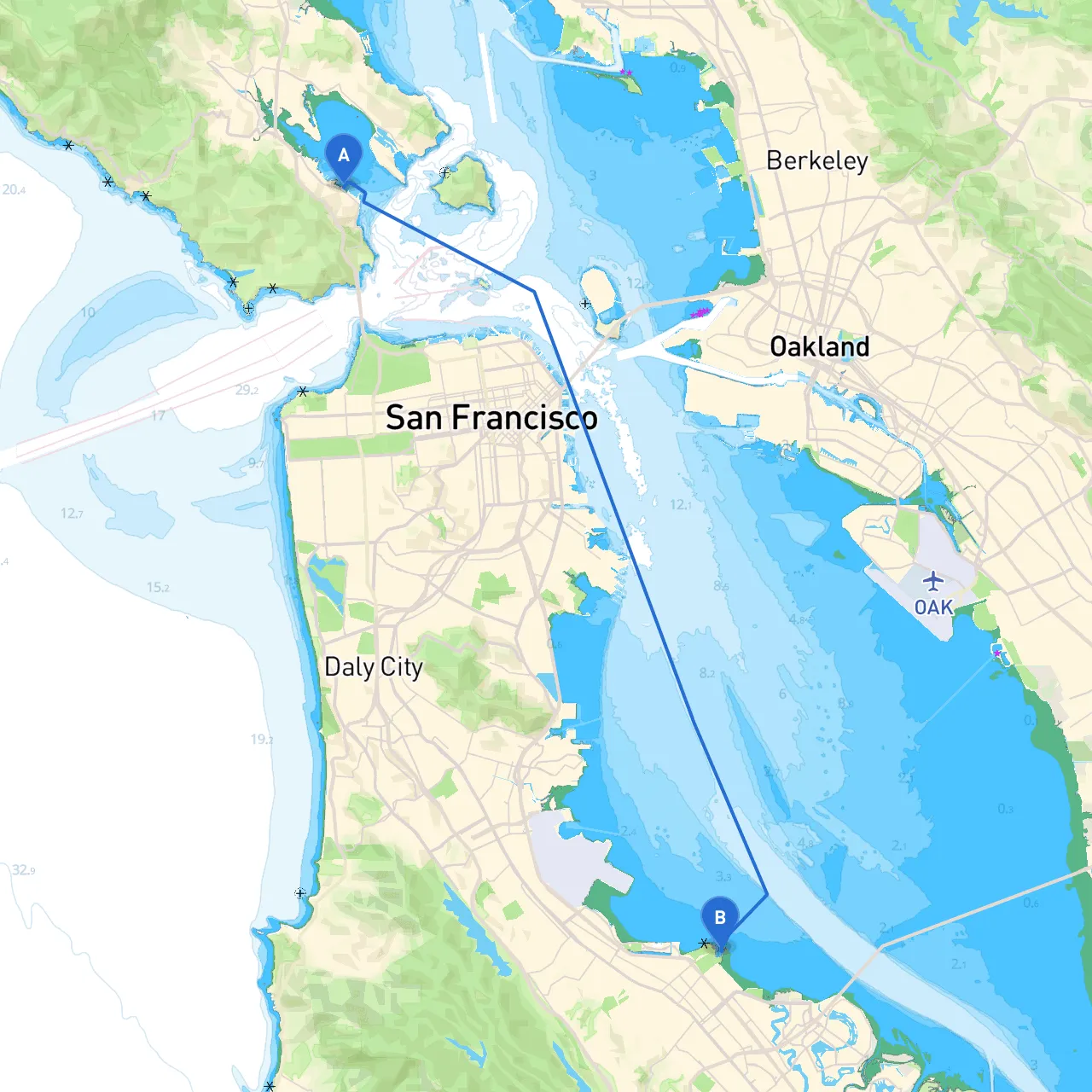 Sausalito to San Mateo